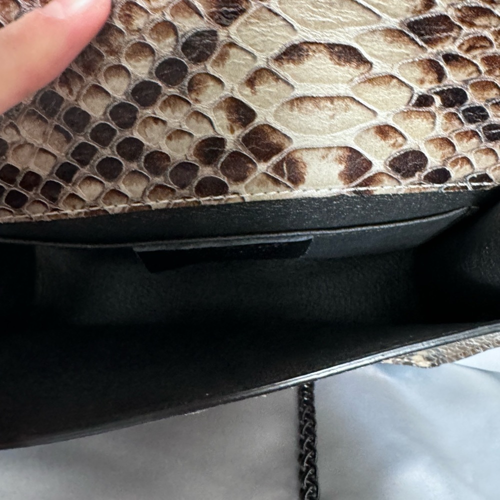 Marina Galanti Animal Print Genuine Leather Chain Bag - Picture 15 of 16